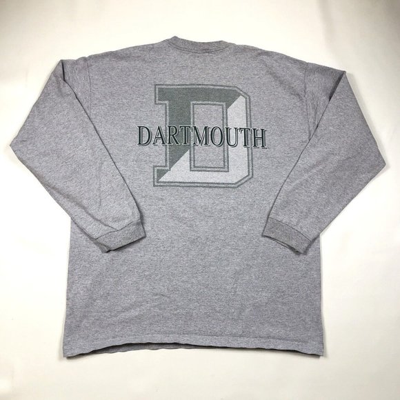 Vintage Dartmouth College Long Sleeve gray T Shirt Jansport Size Large USA  Made - Picture 10 of 10